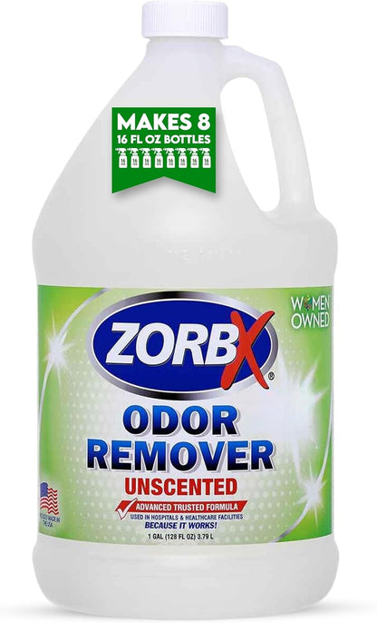 ZORBX Unscented Odor Remover Spray 32 oz - Perfect Solution for Strong Odor - Advanced Trusted Formula & Fast-Acting Odor Eliminator for Dog, Cat, Puppy