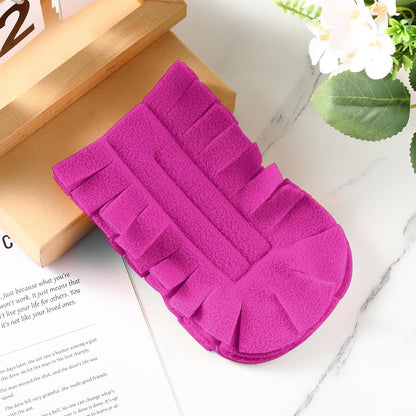 Zubebe 12 Pcs Duster Refill Reusable Fleece Duster Refills Feather Flat Dusters Multi Surface Washable Cleaning Pads Tools for Home, Blinds, Car, Pet, Furniture, Fans (Dark Color)