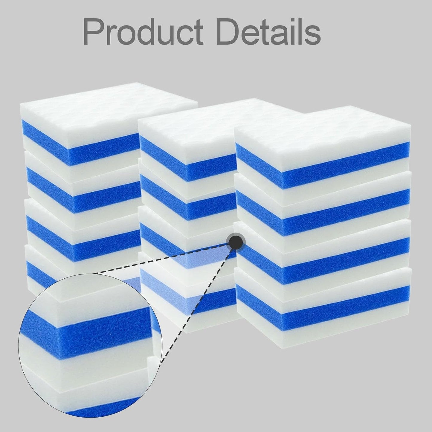 Amagogo 3 Pieces Boat Scuff Erasers Melamine Cleaning Sponge Professional Scrubbing Gadgets Efficient Portable Cleaner Suitable for Men Women Boating Househol