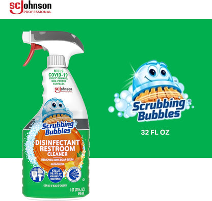 SC Johnson Professional Scrubbing Bubbles Disinfectant Restroom Cleaner, 128oz / Case Qty 4