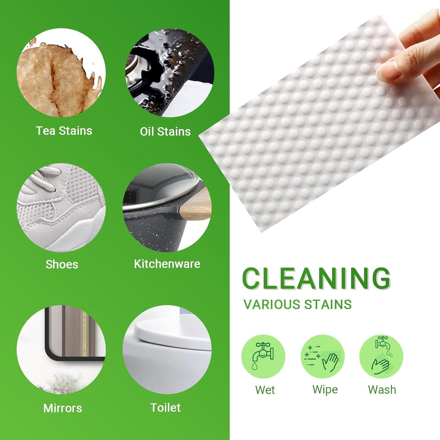 Magic Sponge Eraser Sheets- garvonti 30 Pack Melamine Foam Sheet in Bulk, Convex Point Heavy Duty Melamine Eraser, Thickened Disposable Melamine Foam Cleaning Eraser Pads