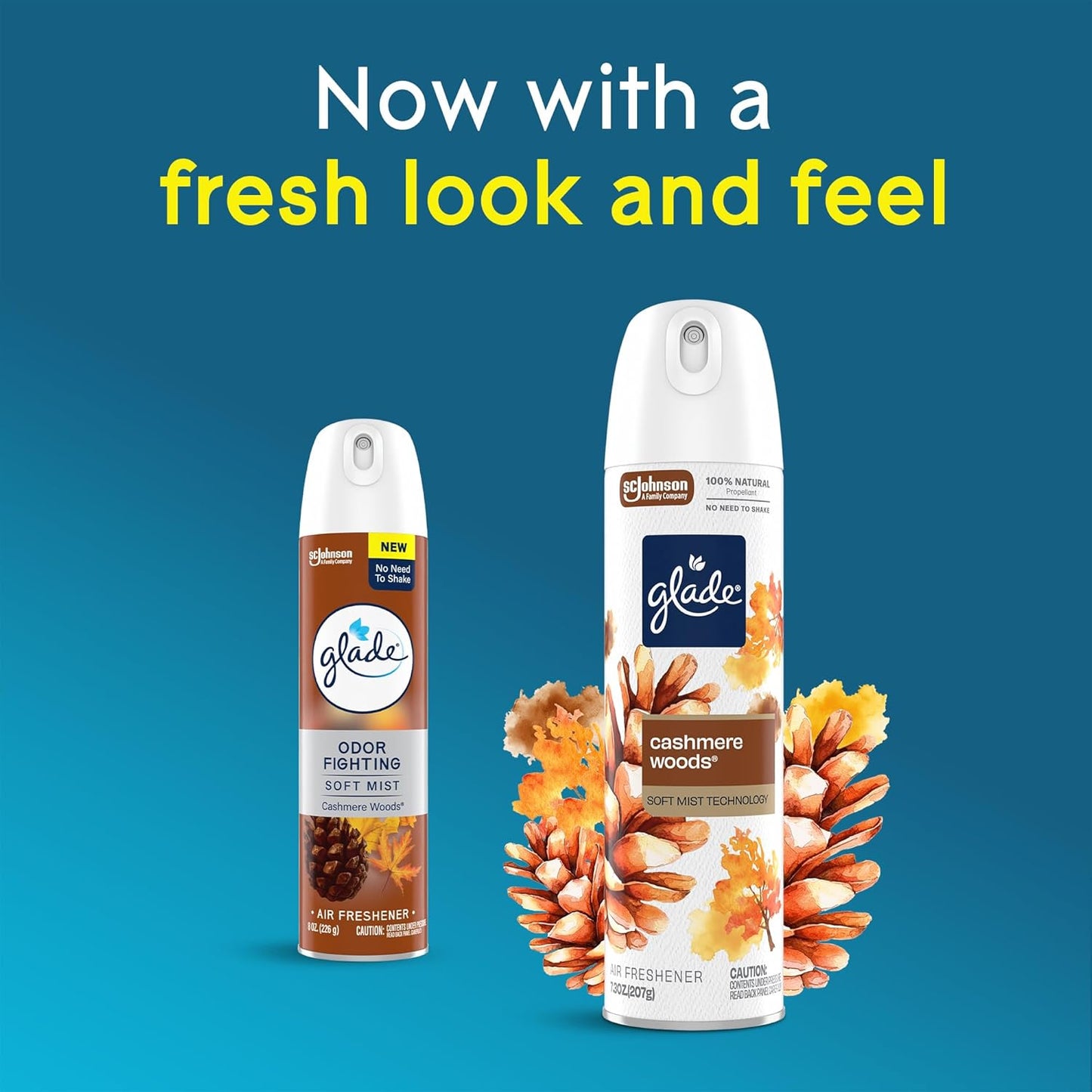 Glade Air Freshener Room Spray, Clean Linen Scent, Odor Fighting to Deliver Long Lasting Freshness, 7.3 Oz, 6 Count