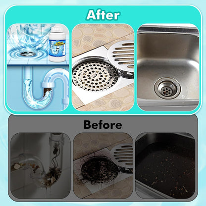 Powerful Pipe Dredging Agent,Drain Clog Remover,Kitchen Drain Cleaner for Unclogs Bathroom and Kitchen Sinks,Drains,Shower Pipes,Tubs & Toilets
