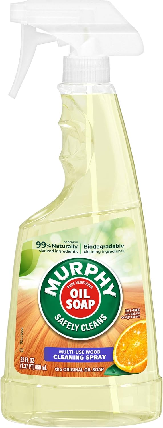 Murphy Oil Soap Wood Cleaner, Concentrated Original Spray, 650 ml / 22 Fl. Oz - 3 Packs