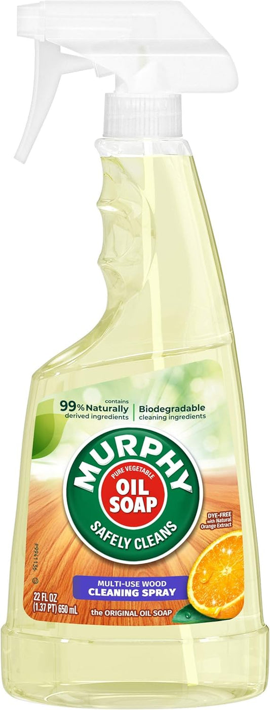 Murphy Oil Soap Wood Cleaner, Concentrated Original Spray, 650 ml / 22 Fl. Oz - 3 Packs