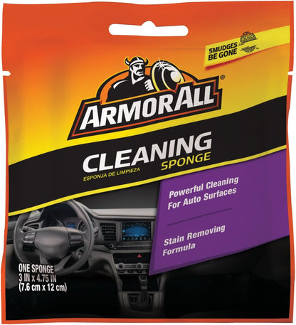 Armor All Cleaning Car Sponge, Car Wash Supplies for Cars, Trucks and Motorcycles, Yellow