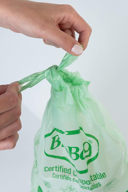 3 Gallon Compostable Food Scrap Bags by BioBag, 100 Count, BPI Certified, Meets ASTM D6400 Standards, Made in USA, Kitchen Trash Bin Liners