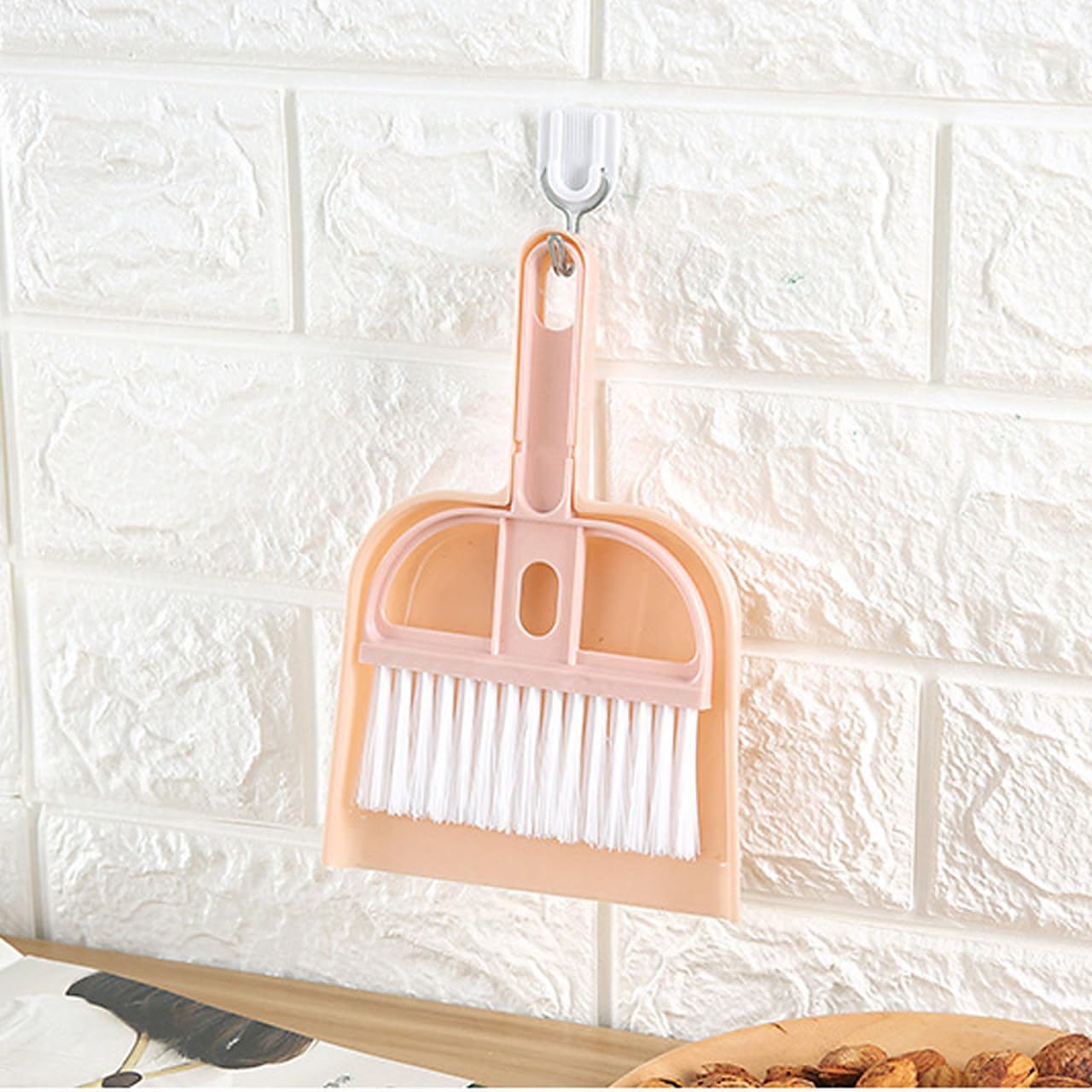 6Set Small Dustpan and Brush Set Small Cleaning Brush Portable Hand Broom for Office Kitchen Table Desk Keyboard Cars and Pet Nest Floor Cleaning Supplies