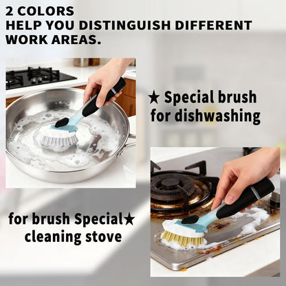 Dish Brush Refill Head for OXO Soap Dispensing Dish Brush, 6 Pack Dishwashing Brush Head Replacement, White