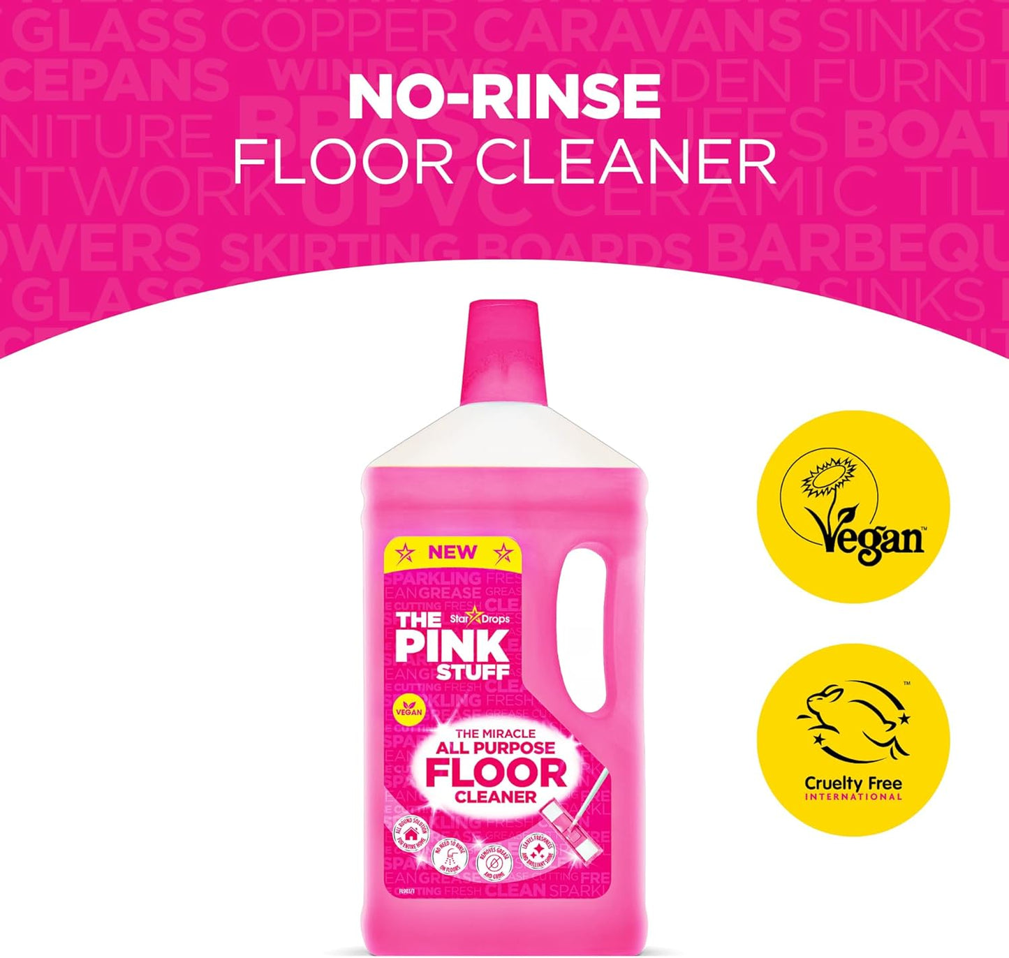 Stardrops - The Pink Stuff - The Miracle All Purpose Floor Cleaner 33.8fl oz