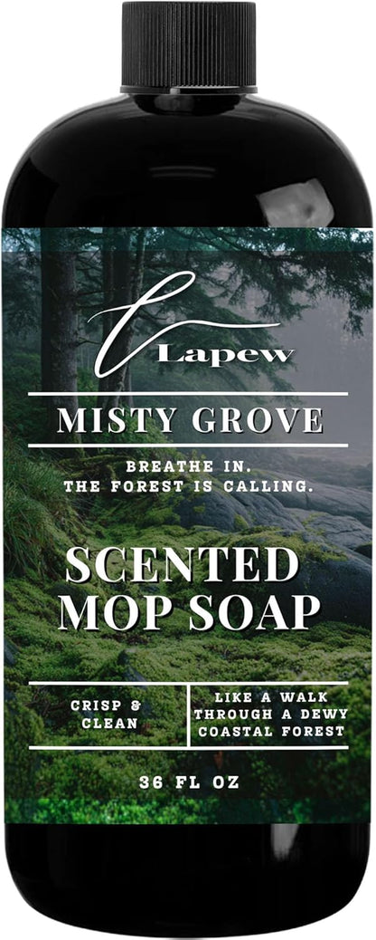Lapew Baccarat Scented Mop Soap - Luxury Floor Cleaner Concentrate for Mopping Tile, Laminate, Vinyl & Hardwood | Streak-Free, Low-Foam | 36 oz - Colors A