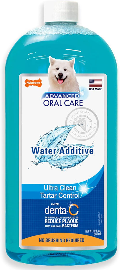 Nylabone Advanced Oral Care Pet Dental Foam Tartar Remover & Breath Freshener for Dogs, Dog Teeth-Cleaning, 4 oz.