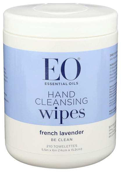 EO, Hand Sanitizer Wipe Lavender Pop Organic, 10 Count, 6 Pack