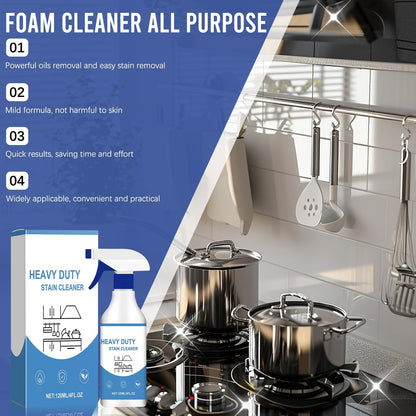 2Pcs New All Purpose Foam Cleaner, Kitchen Cleaning Spray, Kitchen Grease Cleaner for Pots, Countertops, Ovens