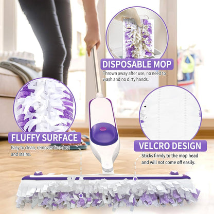 60PCS Disposable Mopping Pads Refills for Swiffer PowerMop,Replacement with Swiffer Power Mop Refills for Swiffer Power Mop Pads Multi-Surface for Floor Cleaning