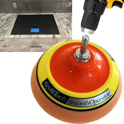SmoothOperator PROFESSIONAL Drill Powered Glass Ceramic Cooktop Cleaner Oven Door Glass Stove Top Polisher ~ HexaMax M780 Proprietary Non Abrasive Cleaning/Polishing Material