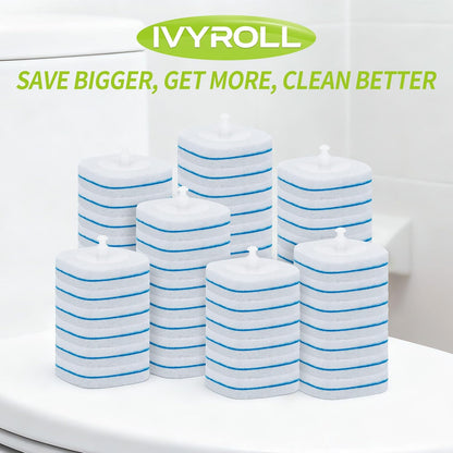 Toilet Bowl Cleaner Wand Refills Compatible with CLOROX, 21 Count Disposable Toilet Brush Refills, Replacement Heads for Toilet Cleaning System