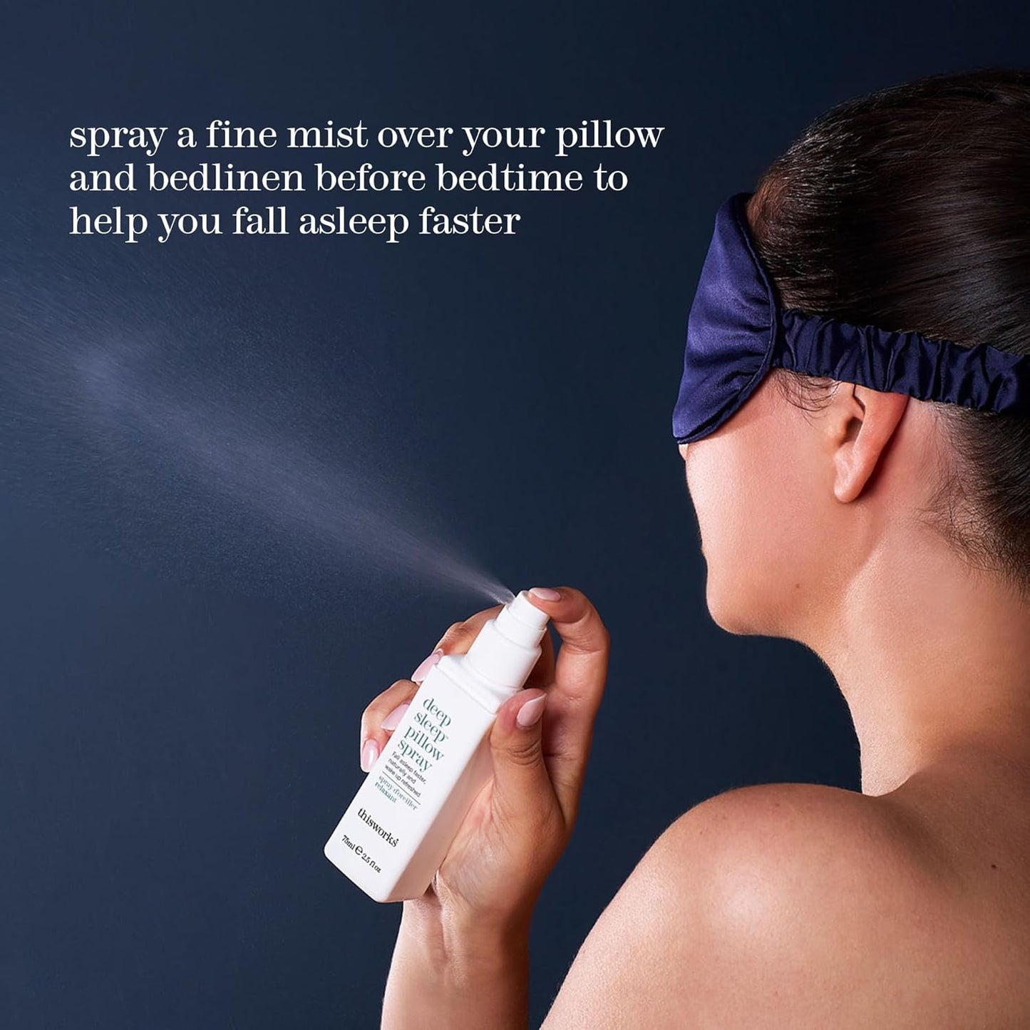 THISWORKS Deep Sleep Pillow Spray – Fast-Acting Natural Formula with Lavender for Relaxation and Restful Sleep – 35 ml (1.2 fl oz) Mini Travel Size