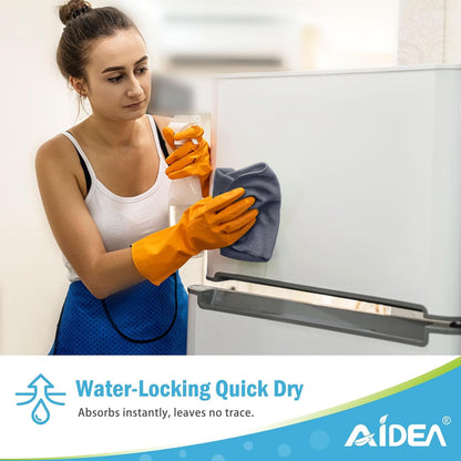 AIDEA Microfiber Cleaning Cloth-50PK, Soft Microfiber Towels for Cars, Absorbent Cleaning Rags, Lint-Free Streak-Free Wash Cloths for House, Kitchen, Window(12in.x12in)
