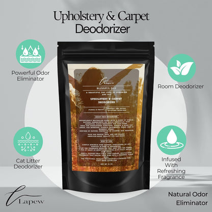 Lapew Black Sea Scented Cleaning Bundle | Carpet Deodorizer Powder (16 oz) & Mop Soap Concentrate (36 oz) | Pet-Friendly Odor Eliminator - Colors B