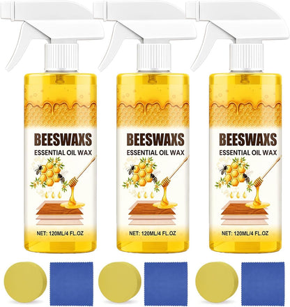 Beeswax Spray, Beeswax Spray Cleaner, Beeswax Furniture Polish, Natural Wood Care for Furniture, Floors, Tables & Cabinets (1pc)
