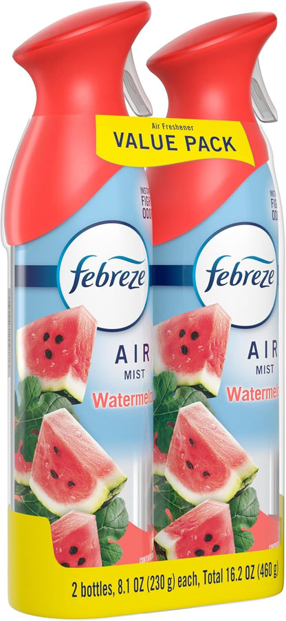 Febreze Air Mist Air Freshener Spray, Odor-Fighting Room Spray, Air Fresheners for Home and Bathroom and Kitchen, Aerosol Can, Downy April Fresh Scent, 8.8oz (Pack of 2)