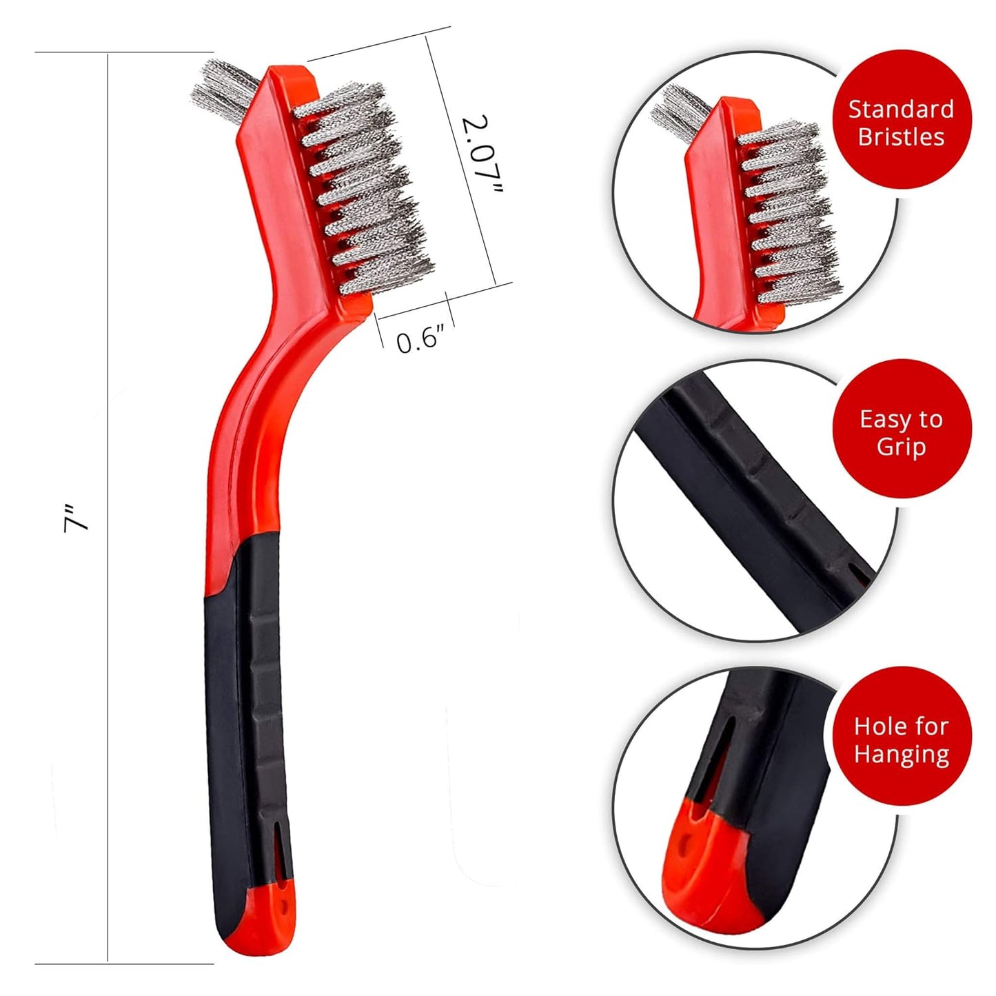 Wire Brush Steel Rust Removal