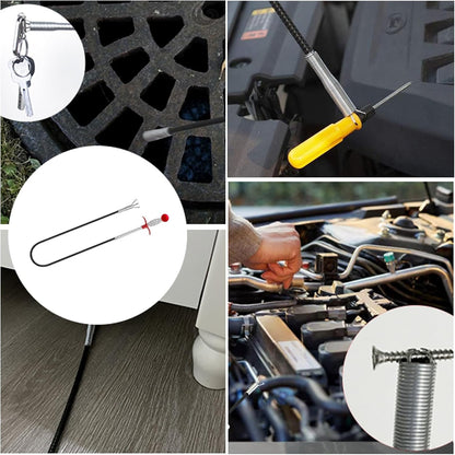 Upgraded Drain Snake, 76 inch Hair Drain Clog Remover Tool ， Sink Snake Drain Clog Remover for Sewer Kitchen Bathroom