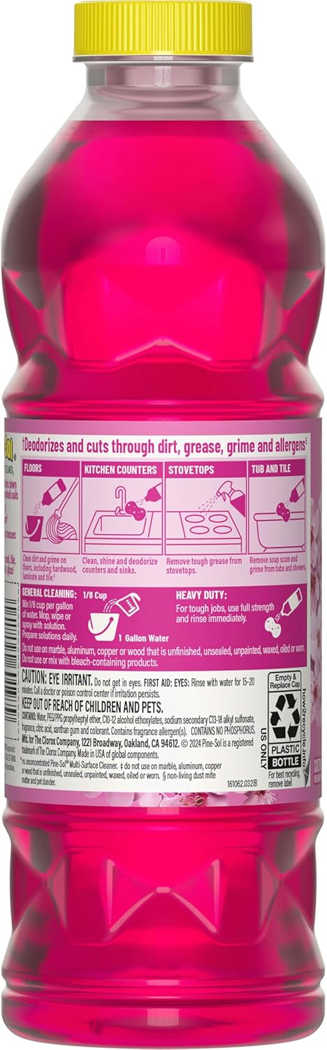 Pine-Sol Multi-Surface Cleaner, Cherry Blossom, 24 Fluid Ounces