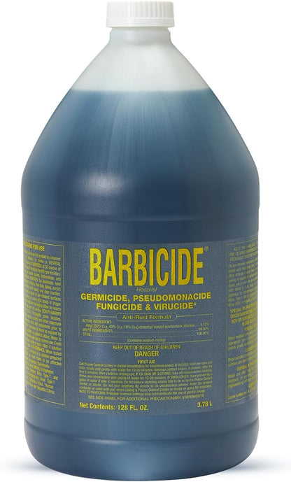 BARBICIDE Disinfectant Concentrate – Pint (16 Fl Oz) | EPA-Registered, Hospital-Grade Germicide for Salons & Barbershops | Anti-Rust Solution for Shears, Combs & Professional Tools