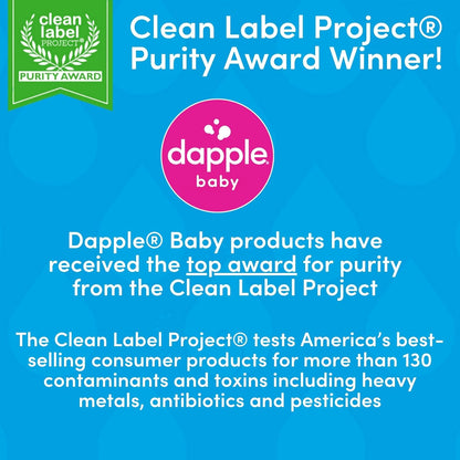 Dapple Baby Dishwasher Pacs, Hypoallergenic Dishwasher Pods Powered by Plants, Removes Milk Residue & Odor on Dishes, Baby Bottles & Kitchenware, Fragrance Free, 50 count