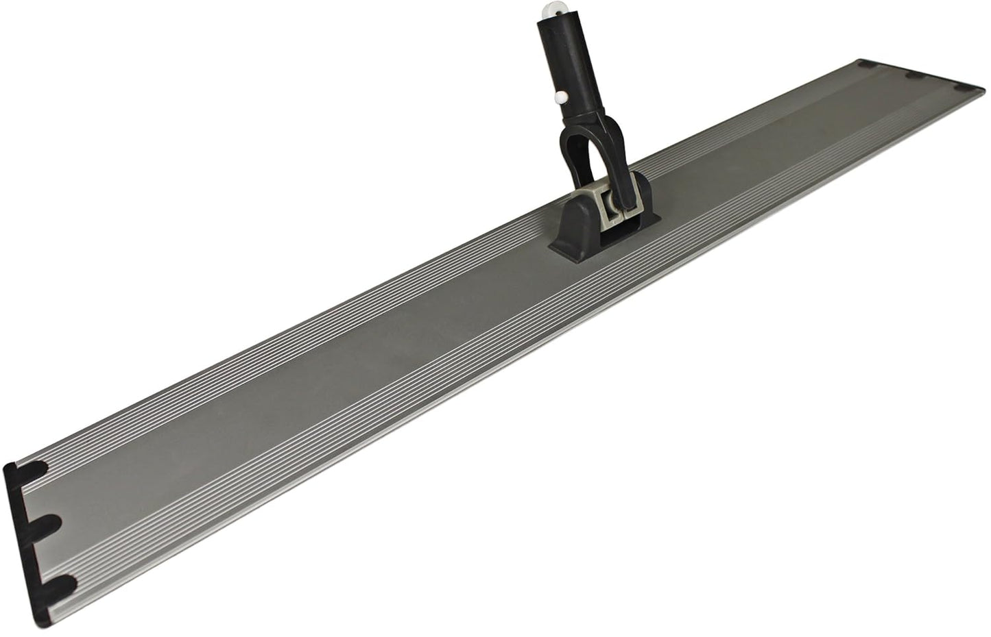 CleanAide Flat Mop Plate Frame for Microfiber Pads, Commercial-Grade Aluminum with 360° Swivel, Hook and Loop Fastening, Lightweight and Durable, Gray, Frame Only, 18 Inches