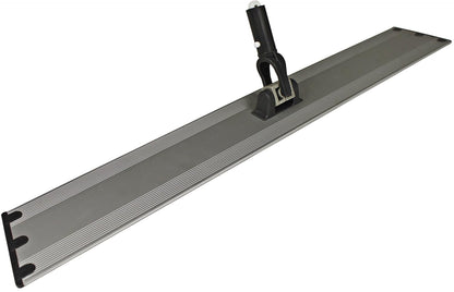 CleanAide Flat Mop Plate Frame for Microfiber Pads, Commercial-Grade Aluminum with 360° Swivel, Hook and Loop Fastening, Lightweight and Durable, Gray, Frame Only, 18 Inches