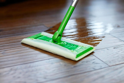Amazon Basics Wet Mopping Cloth Refills, Floor Cleaning, Fresh Scent, 12 Count (Fits Swiffer Sweeper Mop Heads)