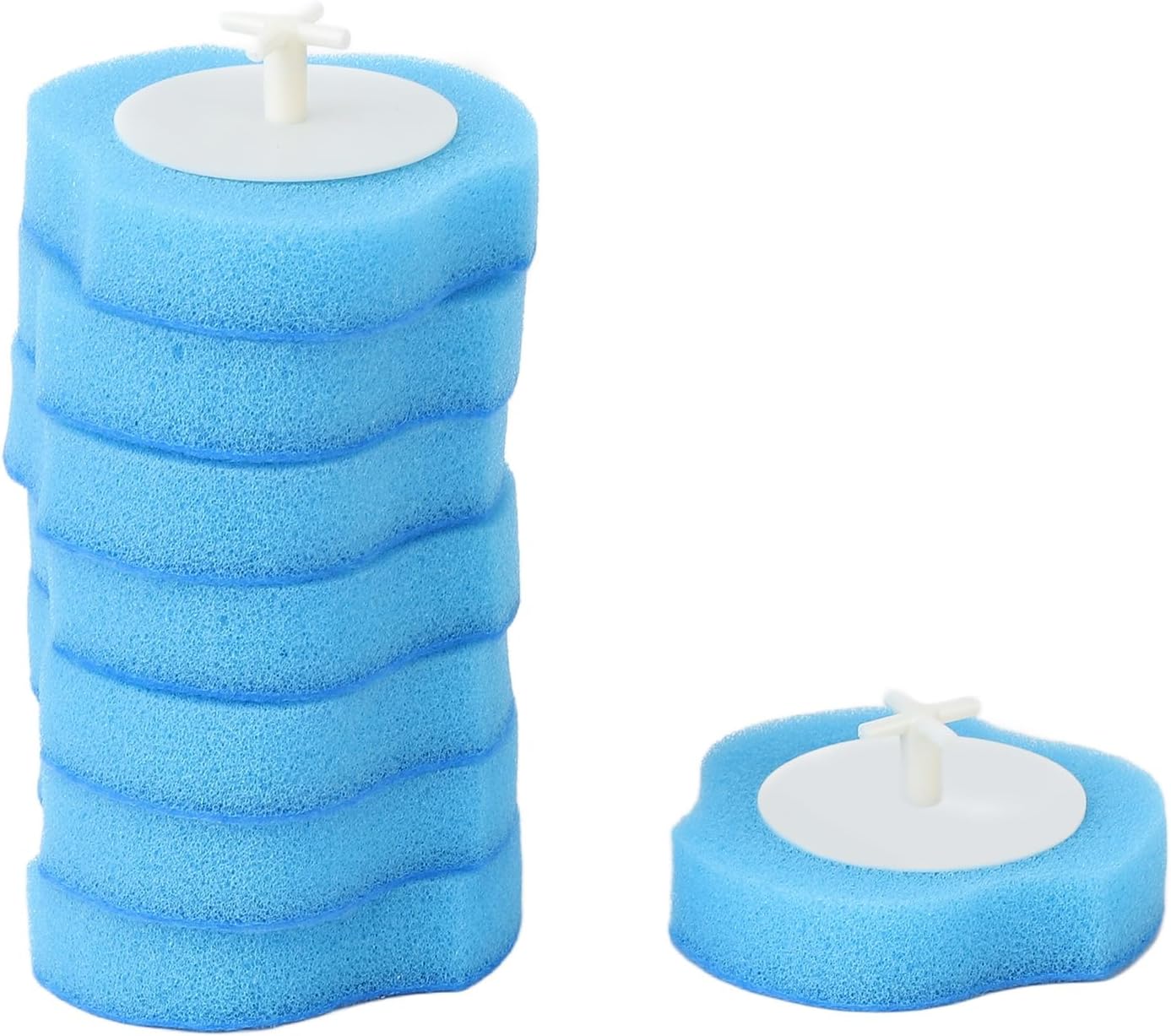 Disposable Toilet Brush Refills, Toilet Brush Wand Refill Heads Remove Stubborn Stains for Home