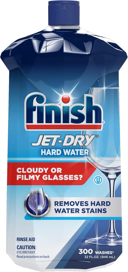 Finish Jet-Dry Rinse Agent - Liquid Hardwater Protection 32oz