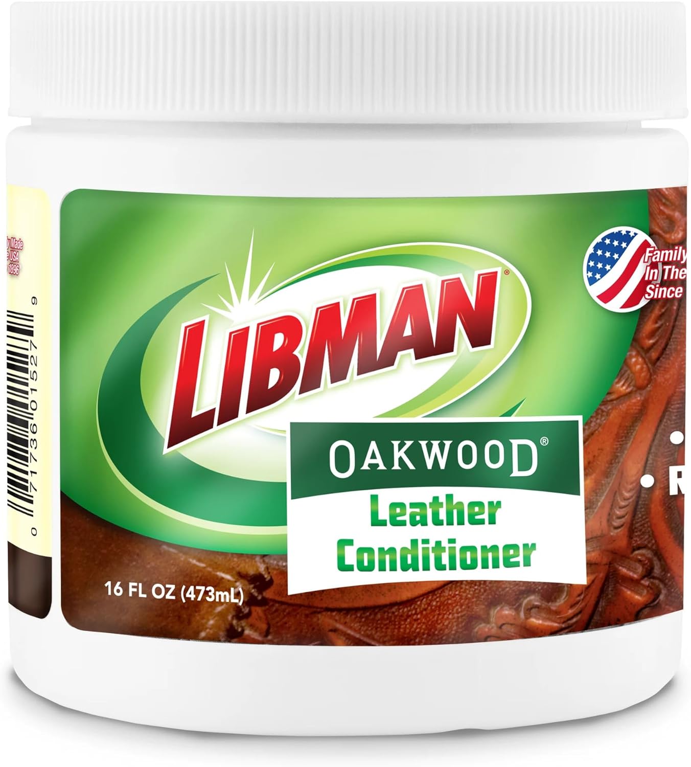 Tribello Libman Oakwood Leather Conditioner 16 oz – Hydrates & Conditions Leather – Helps Repel Moisture & Stains – For Saddles, Tack, Boots, Shoes, Furniture & Auto Interiors – Made in USA