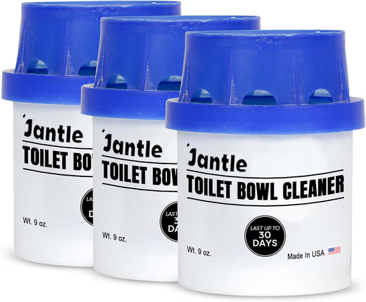 Jantle Automatic Toilet Bowl Cleaner Tablets – In-Tank Toilet Cleaners for Inside the Bowl – Long-Lasting, Easy to Use, Cleans & Deodorizes – 3 Pack