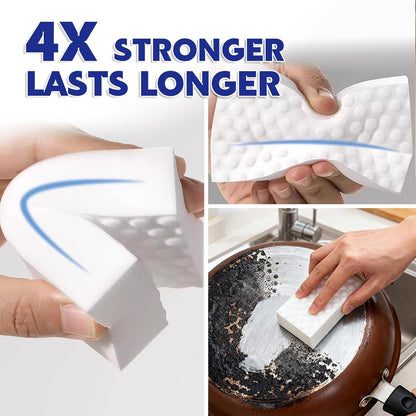 Glass Cooktop Cleaner Sponge, 10 Pack GRS Certified Stove Top Cleaner 2X Density Magic Melamine Sponge Eraser, Extra Durable & Long Lasting, for Kitchen Glass Marble Ceramics Top Daily Cleaning