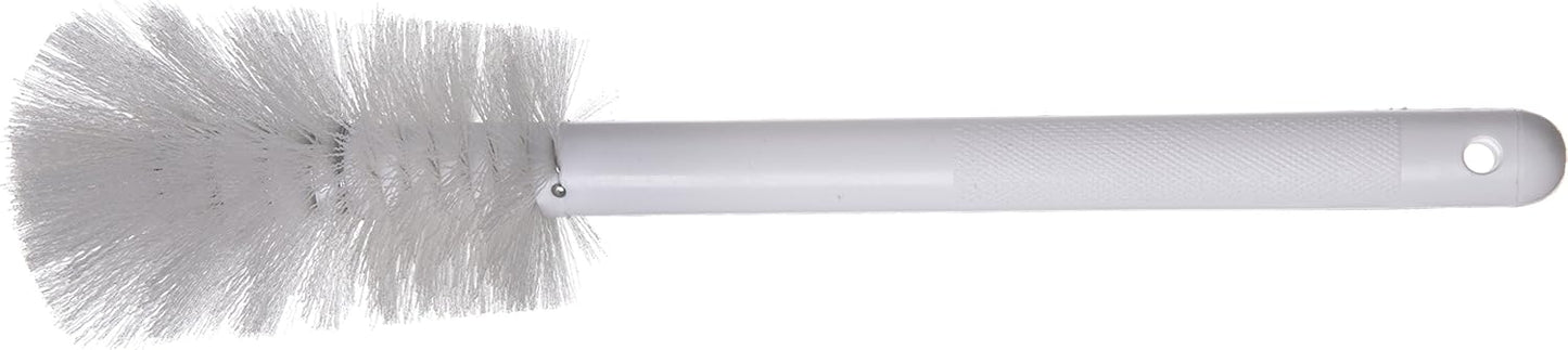 SPARTA Large Water Bottle Brush Ideal for Wide-Mouth Jars, Bottles and Tumblers, Dishwashing Tool with Handle for Home and Commercial Kitchens, Plastic, 12 Inches, White