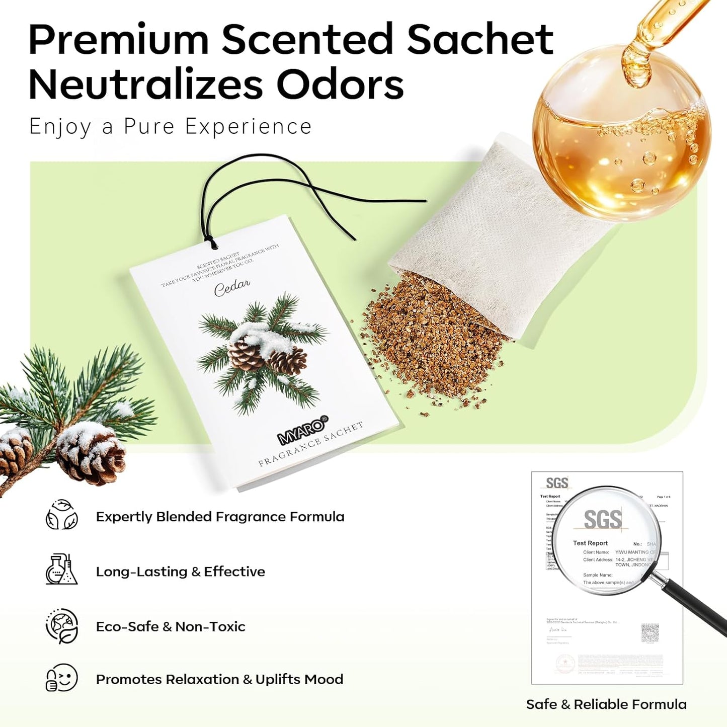 MYARO 12 Pack Fresh Linen Scented Sachets for Drawer, Closet & Car Air Freshener Bags | Odor Eliminator & Fabric Refresher | Crisp, Clean Home Fragrance Gift Set