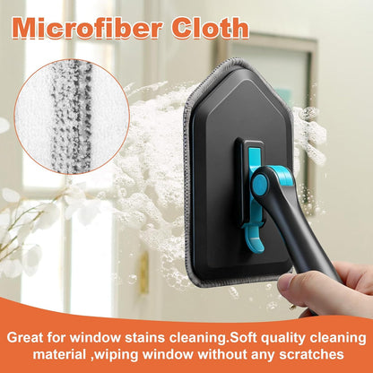 Long Handled Scrub Brush for Shower，3-in-1 Cleaning Brushes with 3 Different Function Cleaning Heads Brush for Shower Cleaning Bathroom Kitchen Walls Tub Tile