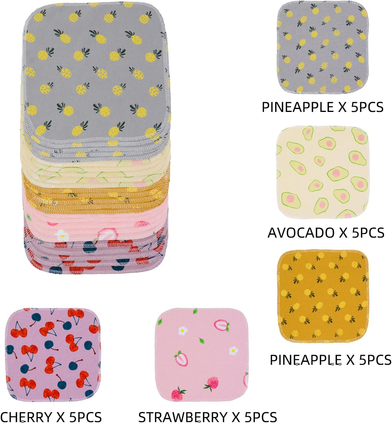 Paperless Towels Roll Washable Cotton Cloth, Reusable Paper Towels - 25 Pack with Durable Cardboard Roll - 10" X 10" Zero Waste Reusable Napkins Eco Friendly