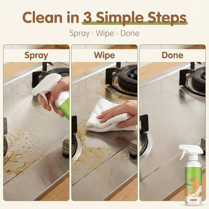 2Pcs Electrolyzed Ion Kitchen Cleaner Spray, Multi-purpose Household and Kitchen Cleaning Spray, For Hold, Oven, Stove, Range Hood, Easy Cleaning Household Items