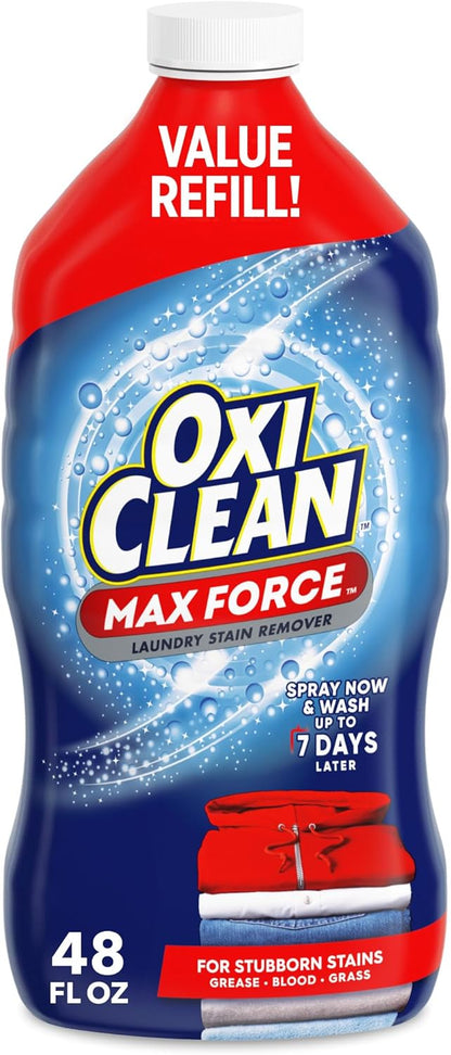 OxiClean Max Force Laundry Stain Remover Spray, Newborn & Baby Essentials, Stain Treater, 12 fl oz, 3-Pack