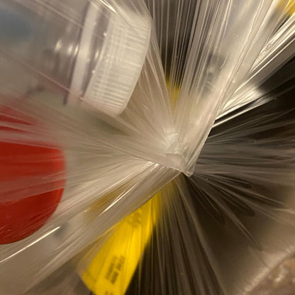TYPLASTICS 40-45 Gallon Clear Trash Can Liners - 40" x 48" – High Density Garbage Bags - Case of 250 – Multipurpose for Office, Outdoor, Recycling, Industrial and Commercial