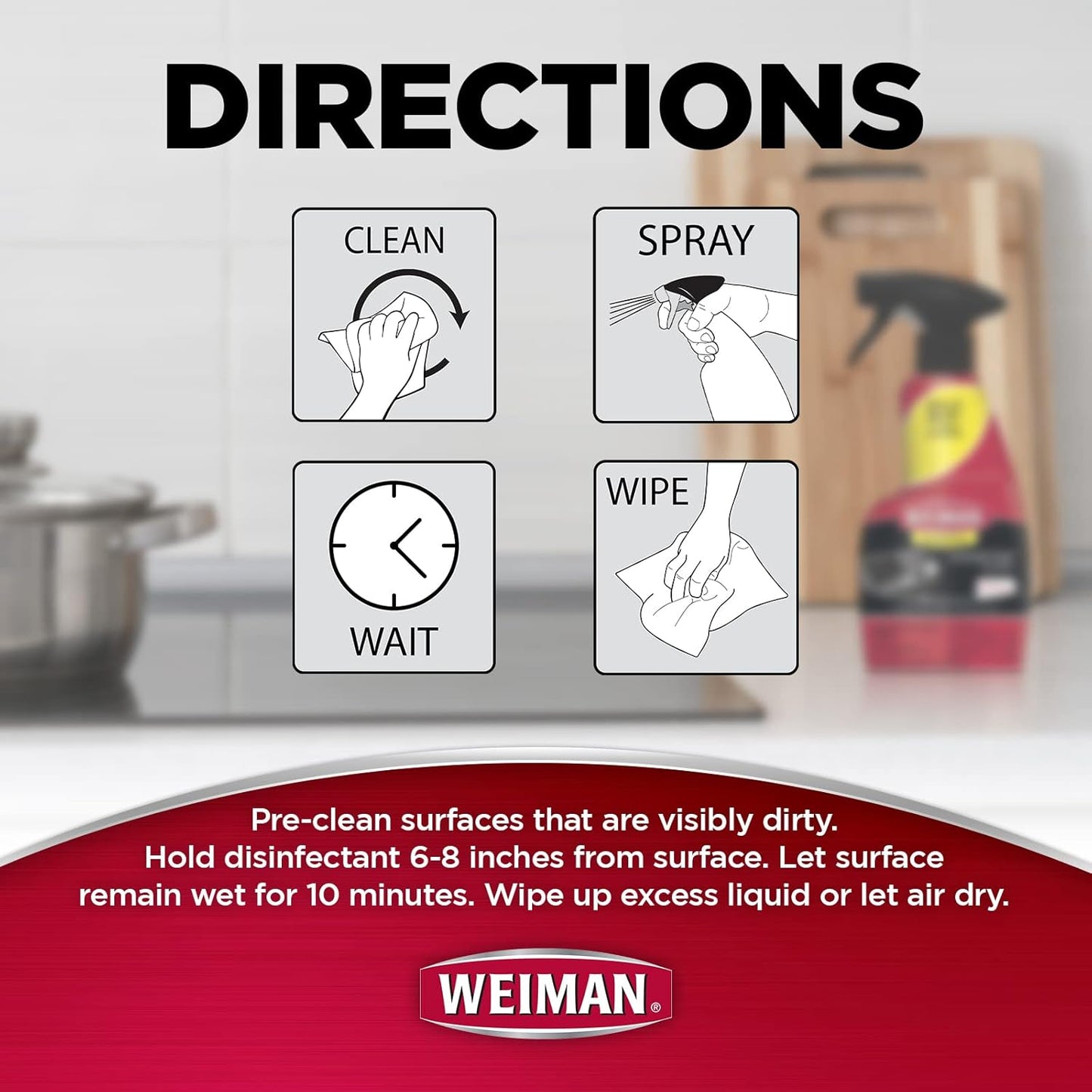 Weiman Ceramic & Glass stove top Cleaner & Polish - 22 Fluid Oz - Daily Cleaner - Shines & Protects Glass & Ceramic Smooth Top Ranges - Gentle Formula