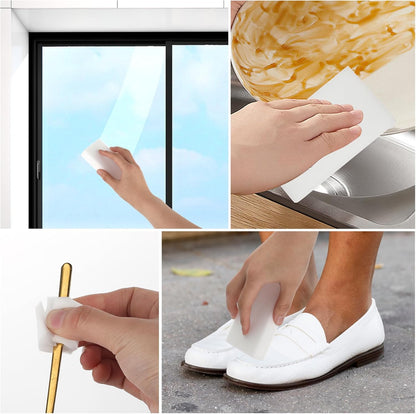 10Pcs Melamine Sponges for Multi-Purpose Cleaning Extra Thick and Long Lasting Kitchen Sponges Magic Sponge Erasers for Bathtub, Floor, Baseboard, Bathroom, Kitchen and Wall Cleaner