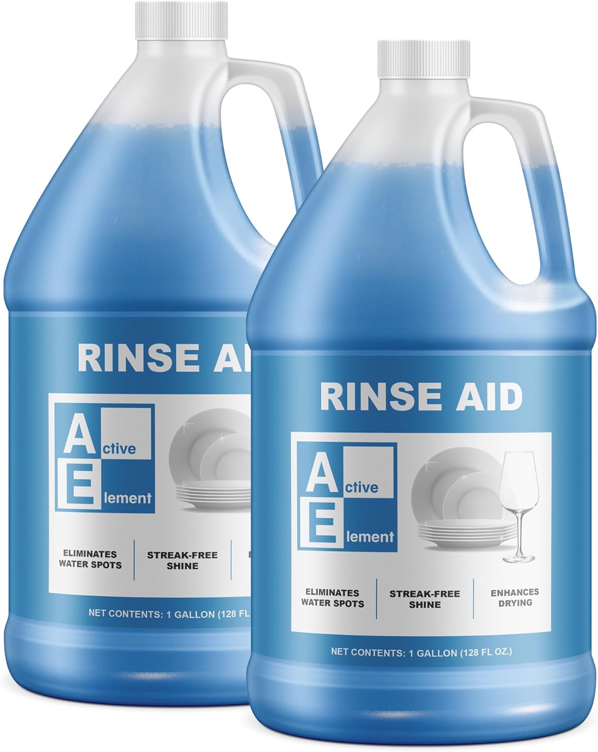 Dishwasher Rinse Aid - 1 Gallon - Extra Strength – Eliminates Water Spots - Sreak Free Shine - Enhances Drying - Dishwasher Rinse Aid Liquid