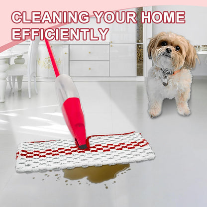 Spray Mop Pads Compatible with Promist Max - Reusable Mop Refills for Oceda Promist Max, Microfiber Double Sided Usable Dry Wet Floor Cleaning (6 Pack Red)